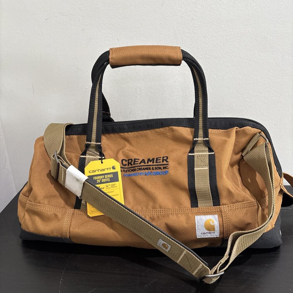 NWT Carhartt RD Brown Foundry Series 20” Duffel Bag Creamer APi Group